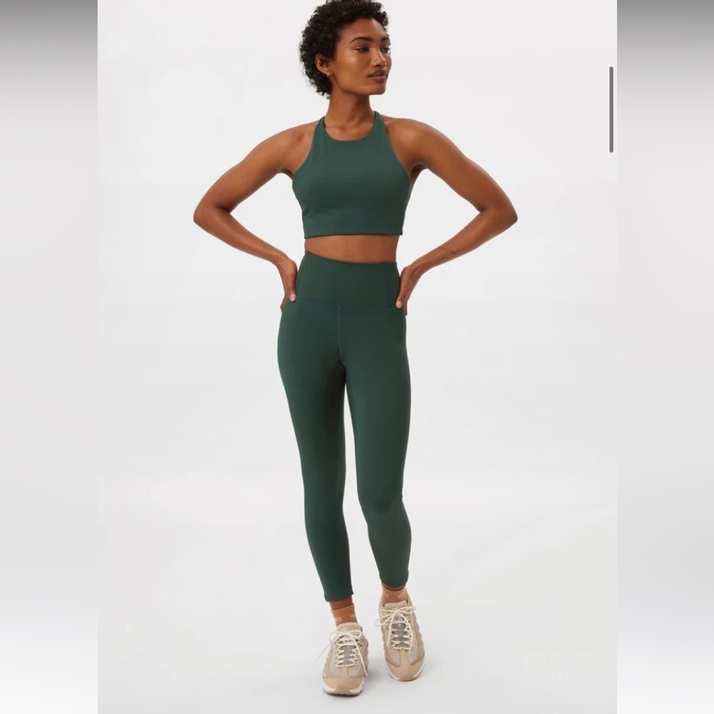 Girlfriend Collective high Rise leggings & topanga top - SET